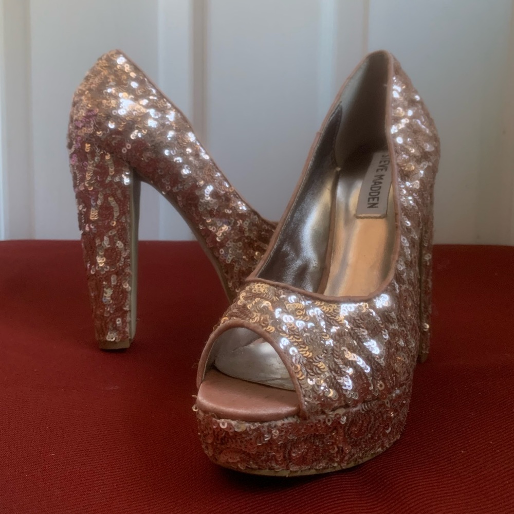 Steve Madden Sequin High Heels